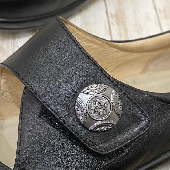 ALEGRIA “Kaitlyn” Black Leather Mary Jane Shoes Size 37 - Picture 13 of 16